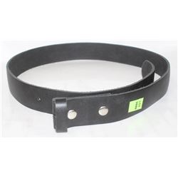 INDY BLACK LEATHER BELT