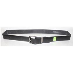 RED DRAGON BLACK LEATHER BELT