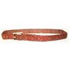 Image 1 : NIXON BROWN LEATHER WOVEN BELT