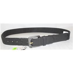 VOLCOM BLACK LEATHER STASH BELT