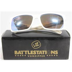 VONZIPPER ELMORE WHITE/BLUE SUNGLASSES