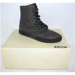 KR3W FRANKLIN GREY CANVAS MENS BOOT