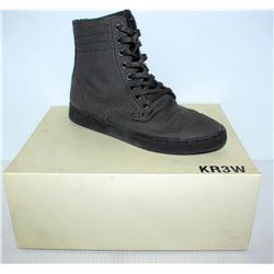 KR3W FRANKLIN GREY CANVAS MENS BOOT