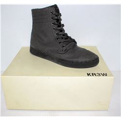 KR3W FRANKLIN GREY CANVAS MENS BOOT