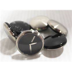 NIXON SILVER/BLACK WOMENS WATCH