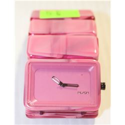 NIXON WOMENS PINK BRICK VEGA WATCH