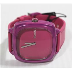 NIXON PINK BAND SHUTTER WATCH