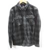 Image 1 : VOLCOM BLACK/GREY PLAID BOWER FLEECE MENS BUTTON