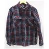 Image 1 : VOLCOM BLUE/BURGUNDY PLAID BOWER FLEECE MENS