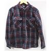 Image 1 : VOLCOM BLUE/BURGUNDY PLAID BOWER FLEECE MENS