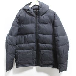 NIXON MENS NAVY BLUE MALONE PUFFER WINTER ZIP UP