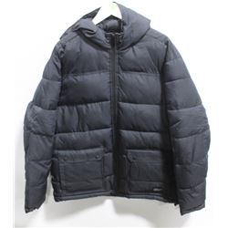 NIXON MENS NAVY BLUE MALONE PUFFER WINTER ZIP UP