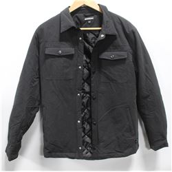 EKUMENIK MENS BLACK LINED BUTTON UP JACKET