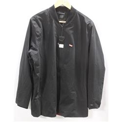 GLOBE MENS BLACK SHELL ZIP UP JACKET