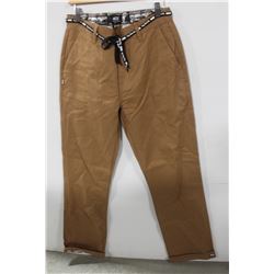DGK MENS LIGHT BROWN CHINO PANTS
