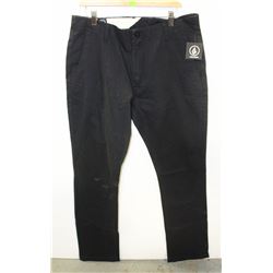 VOLCOM MENS BLACK CHINO PANTS