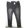 Image 1 : LIFETIME MENS BLACK DISTRESSED DENIM JEANS