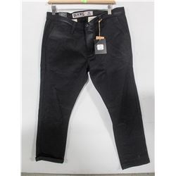 BLKWD MENS BLACK CHINO SLIM STRAIGHT PANTS