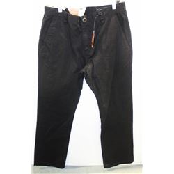 VOLCOM MENS FRICKEN MODERN STRAIGHT BLACK CHINO