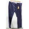 BLKWD NAVY BLUE MENS SLIM STRAIGHT CHINO PANTS