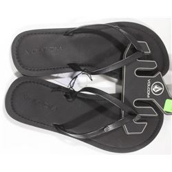 VOLCOM WOMENS LEGOS BLACK THONG SANDAL