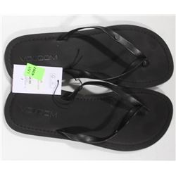 VOLCOM WOMENS LEGOS BLACK THONG SANDAL