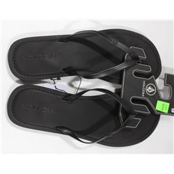 VOLCOM WOMENS LEGOS BLACK THONG SANDAL