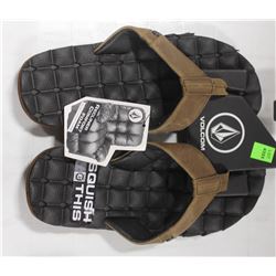 VOLCOM RECLINER LEATHER BLACK/BROWN SQUISH THIS