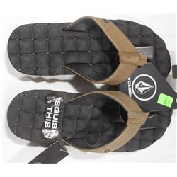 VOLCOM RECLINER LEATHER BLACK/BROWN SQUISH THIS