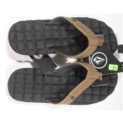 VOLCOM RECLINER LEATHER BLACK/BROWN SQUISH THIS