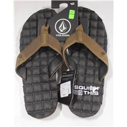 VOLCOM RECLINER LEATHER BLACK/BROWN SQUISH THIS