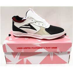 LAKAI PROTO WHITE/BLACK SUEDE MENS SHOE