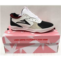 LAKAI PROTO WHITE/BLACK SUEDE MENS SHOE