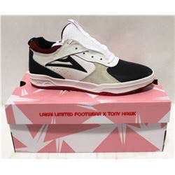 LAKAI PROTO WHITE/BLACK SUEDE MENS SHOE