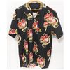 Image 1 : HUF MENS BLACK SNAKE FLOWER HAWAIIAN SHORT SLEEVE