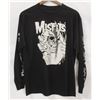 Image 1 : ZERO BLACK MISFITS LOGO MENS LONG SLEEVE SHIRT