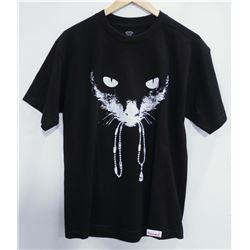 DIAMOND BLACK MENS CAT LOGO T-SHIRT