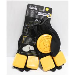 SECTOR9 BLACK/GREY SLIDE GLOVES
