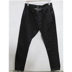 KR3W K-SLIM TAPERED MENS BLACK DENIM PANTS
