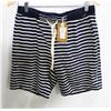 Image 1 : LIFETIME WHITE/NAVY STRIPED MENS ATHLETIC SHORTS