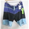 Image 1 : VOLCOM BLUE STRIPED MENS BOARD SHORTS