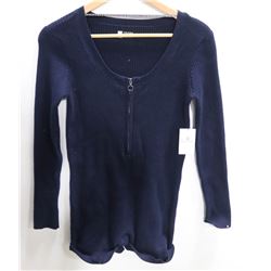 VOLCOM WOMENS NAVY BLUE LONG SLEEVE SWEATER