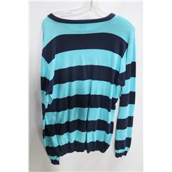 WESC WOMENS NAVY/BLUE STRIPED LONG SLEEVE SWEATER