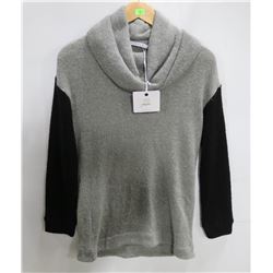 PINK STITCH LIGHT GREY/BLACK WOMENS PULL OVER