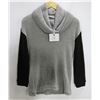 Image 1 : PINK STITCH LIGHT GREY/BLACK WOMENS PULL OVER