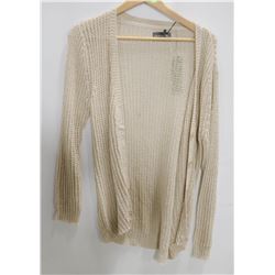 MICHAEL STARS WOMENS BEIGE KNIT CARDIGAN SWEATER