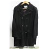 Image 1 : WESC MENS BLACK FERENC SOLID BLACK WOOL COAT