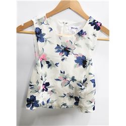 LOVE SADIE GIRLS FLORAL SLEEVELESS SHIRT