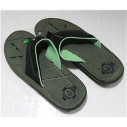 VOLCOM MENS GREEN/BLACK THONG SANDALS