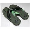 Image 1 : VOLCOM MENS GREEN/BLACK THONG SANDALS